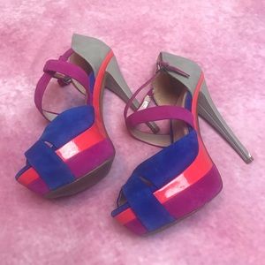 Jessica Simpson Wish heel color block size 6